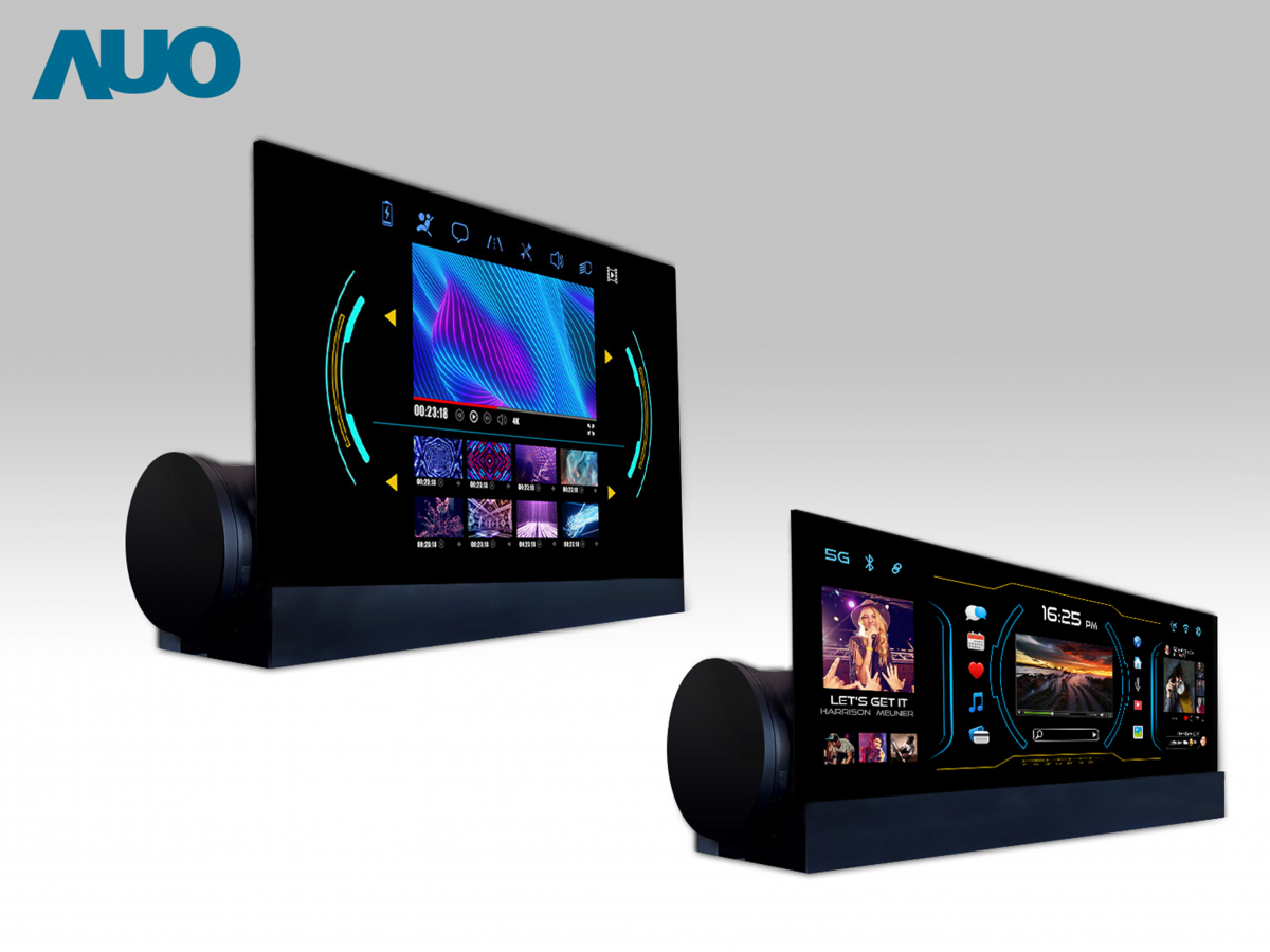 友達14.6吋可捲式Micro LED面板，導入車內資訊、影音娛樂及駕駛安全系統，翻轉智慧移動場域