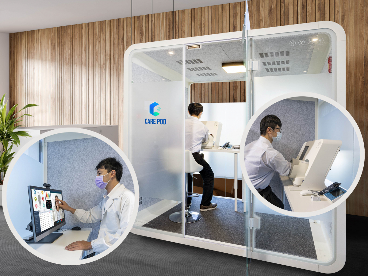 达擎于医疗科技展中展出＂远距诊疗舱＂，以因应医疗数字化及社会高龄化趋势下、复诊及慢性病患等族群对于远距看诊需求逐渐升高所推出的创新整合方案。多功能合一、高隐私性的远距诊疗舱可根据病患端与医师端的不同需求，提供弹性化及客制化功能，节省医生和病患的精力及时间