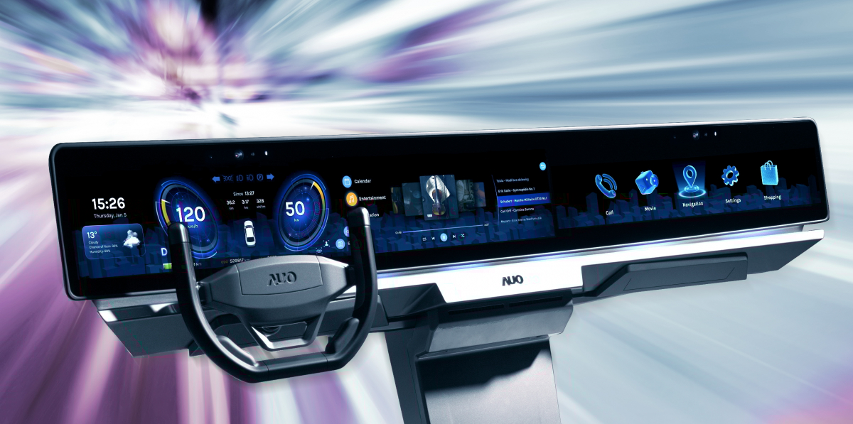 熊猫体育FIDM Plus 一体化显示方案导入AmLED显示技术并整合多项感测技术，打造沉浸式、互动的座舱体验