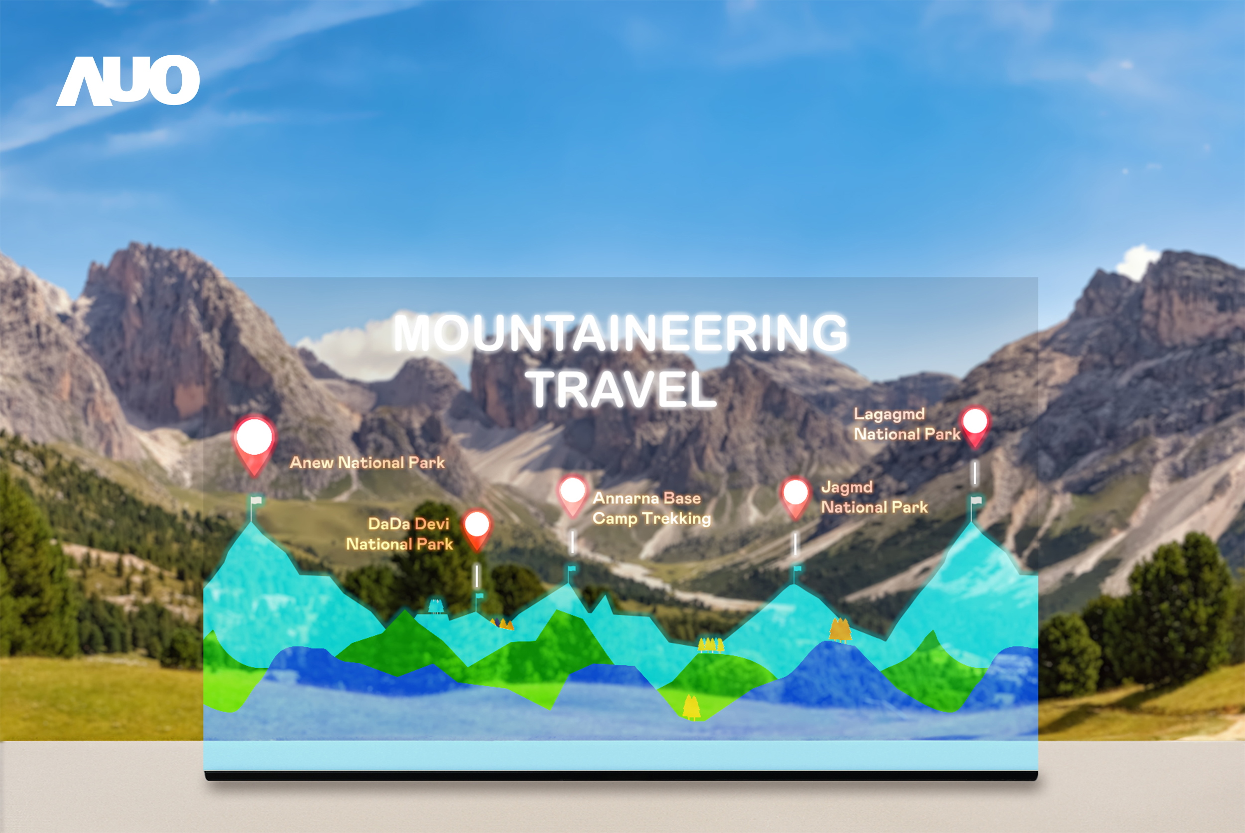 熊猫体育展示全球单片尺寸最大(*)42吋透明Micro LED显示器拼接而成的〝64吋透明Micro LED显示器〞，具备高透明度、1,000 nits高亮度、广色域、采用三边无边框的无缝拼接等多重特色，呈现超高清、细腻画质而不遮挡后方视觉，满足层峰需求，可广泛运用于零售、艺术展览或商业空间等场域