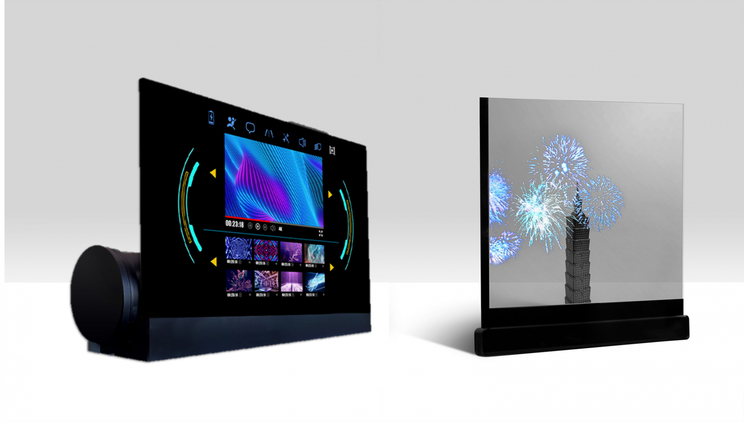 可卷式、折迭性、高透明